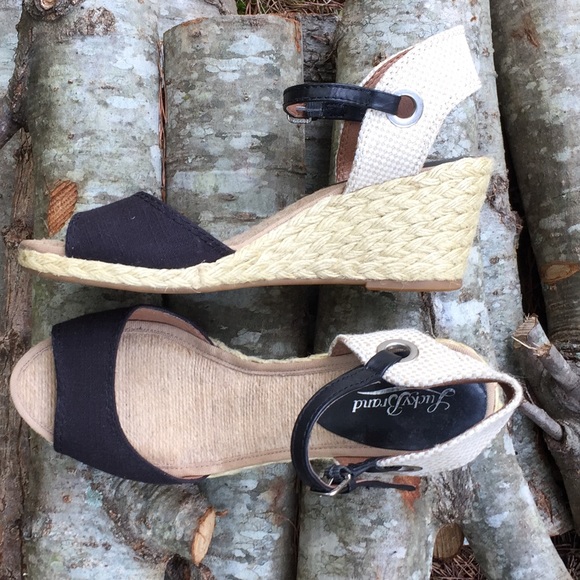 Lucky Brand Espadrille Wedges Summer Casual - Picture 1 of 7